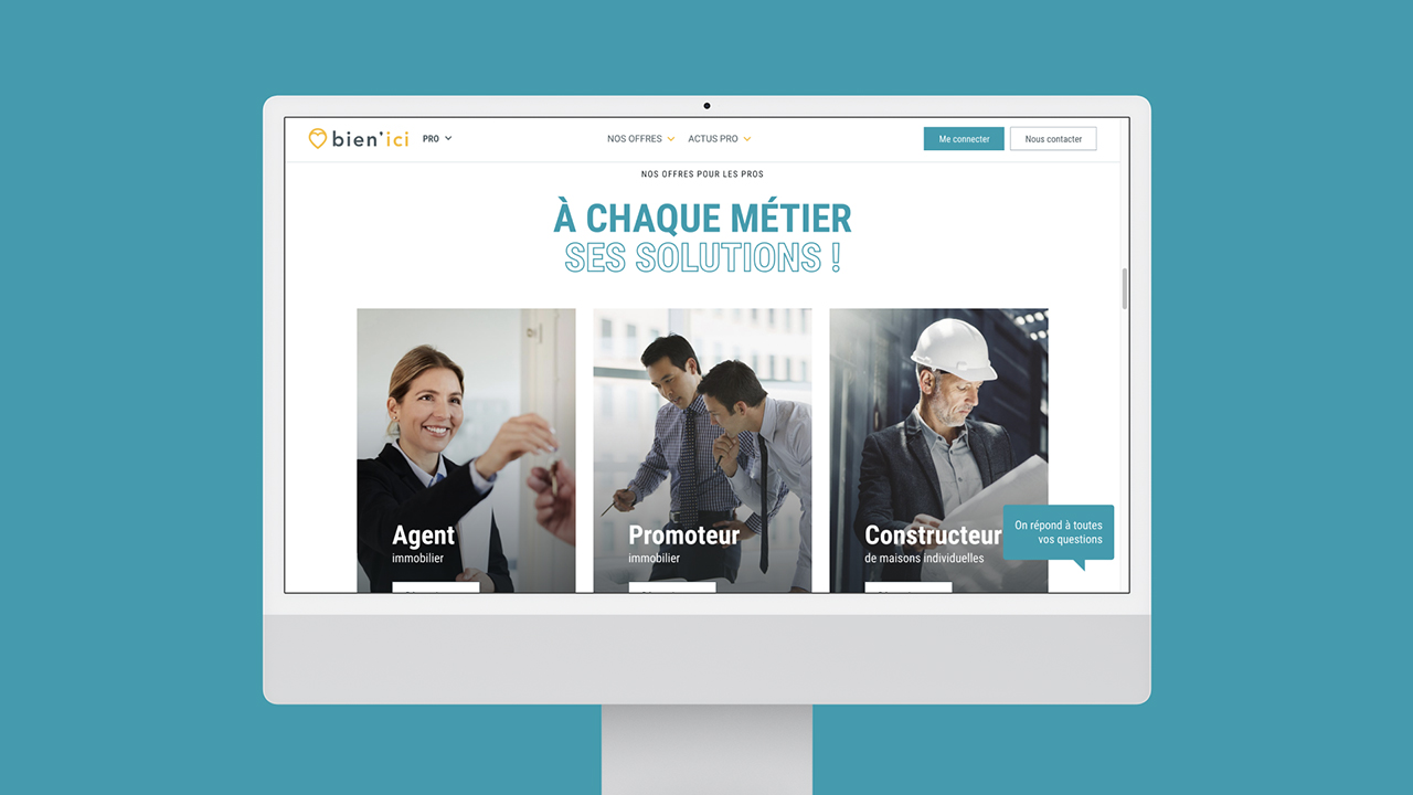 Bien Ici BtoB site Solutions Pro