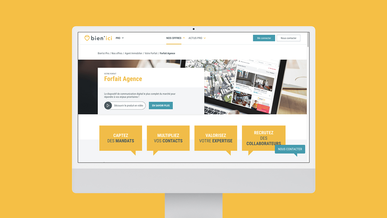 Bien Ici BtoB site Solutions Pro